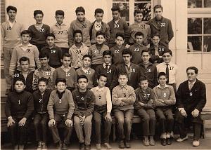 ECOLE PAIXHANS GARCONS 1960 FIN D ETUDES M. OBADIA